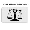 4 X 7 Aluminum License Plate  Thumbnail