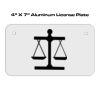 4 X 7 Aluminum License Plate  Thumbnail
