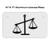 4 X 7 Aluminum License Plate  Thumbnail