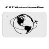 4 X 7 Aluminum License Plate  Thumbnail