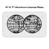 4 X 7 Aluminum License Plate  Thumbnail
