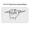 4 X 7 Aluminum License Plate  Thumbnail