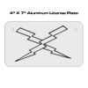 4 X 7 Aluminum License Plate  Thumbnail