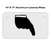 4 X 7 Aluminum License Plate  Thumbnail