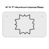 4 X 7 Aluminum License Plate  Thumbnail