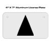 4 X 7 Aluminum License Plate  Thumbnail