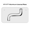 4 X 7 Aluminum License Plate  Thumbnail
