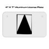 4 X 7 Aluminum License Plate  Thumbnail