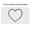 4 X 7 Aluminum License Plate  Thumbnail