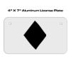 4 X 7 Aluminum License Plate  Thumbnail