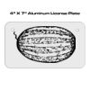 4 X 7 Aluminum License Plate  Thumbnail