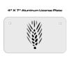 4 X 7 Aluminum License Plate  Thumbnail