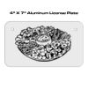 4 X 7 Aluminum License Plate  Thumbnail