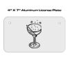 4 X 7 Aluminum License Plate  Thumbnail