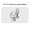 4 X 7 Aluminum License Plate  Thumbnail