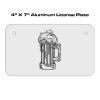 4 X 7 Aluminum License Plate  Thumbnail
