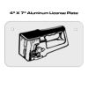 4 X 7 Aluminum License Plate  Thumbnail