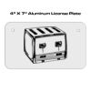 4 X 7 Aluminum License Plate  Thumbnail