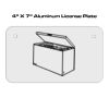 4 X 7 Aluminum License Plate  Thumbnail