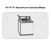 4 X 7 Aluminum License Plate  Thumbnail