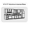 4 X 7 Aluminum License Plate  Thumbnail