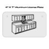 4 X 7 Aluminum License Plate  Thumbnail