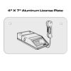 4 X 7 Aluminum License Plate  Thumbnail