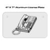 4 X 7 Aluminum License Plate  Thumbnail