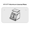 4 X 7 Aluminum License Plate  Thumbnail