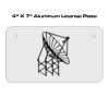 4 X 7 Aluminum License Plate  Thumbnail