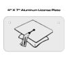 4 X 7 Aluminum License Plate  Thumbnail