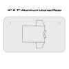 4 X 7 Aluminum License Plate  Thumbnail