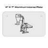 4 X 7 Aluminum License Plate  Thumbnail
