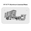 4 X 7 Aluminum License Plate  Thumbnail