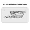 4 X 7 Aluminum License Plate  Thumbnail