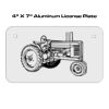4 X 7 Aluminum License Plate  Thumbnail