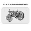 4 X 7 Aluminum License Plate  Thumbnail