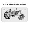 4 X 7 Aluminum License Plate  Thumbnail