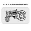 4 X 7 Aluminum License Plate  Thumbnail