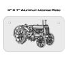 4 X 7 Aluminum License Plate  Thumbnail