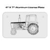 4 X 7 Aluminum License Plate  Thumbnail