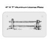 4 X 7 Aluminum License Plate  Thumbnail