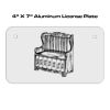 4 X 7 Aluminum License Plate  Thumbnail