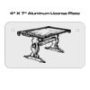 4 X 7 Aluminum License Plate  Thumbnail