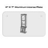 4 X 7 Aluminum License Plate  Thumbnail