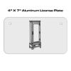 4 X 7 Aluminum License Plate  Thumbnail