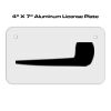 4 X 7 Aluminum License Plate  Thumbnail