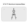 4 X 7 Aluminum License Plate  Thumbnail