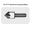4 X 7 Aluminum License Plate  Thumbnail