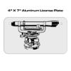 4 X 7 Aluminum License Plate  Thumbnail
